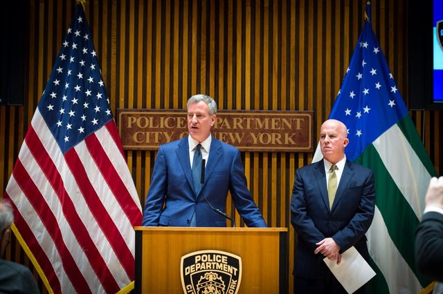 Mayor de Blasio and Commissioner O'Neill inviting the United States President and Attorney General to say it to their faces.